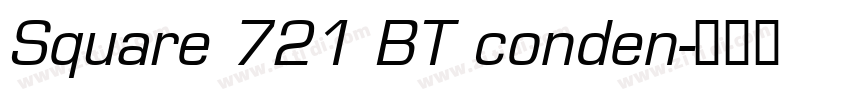 Square 721 BT conden字体转换